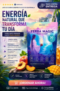 Yerba Magic: Elixir de Energía y Enfoque Natural (Sabor Peach Mango)