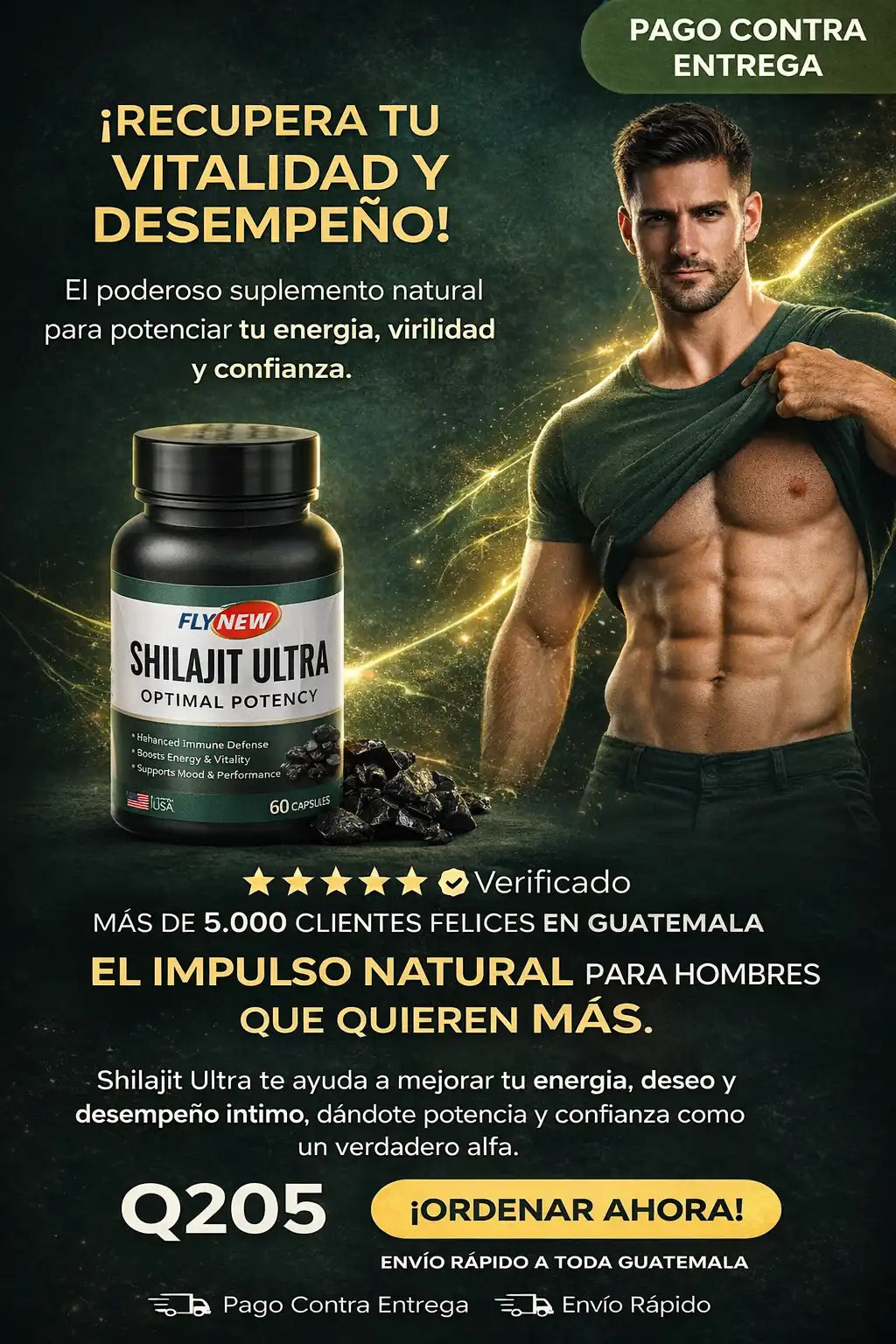 Vigor Ancestral: El Apoyo del Bienestar Masculino 60 CAPSULAS.