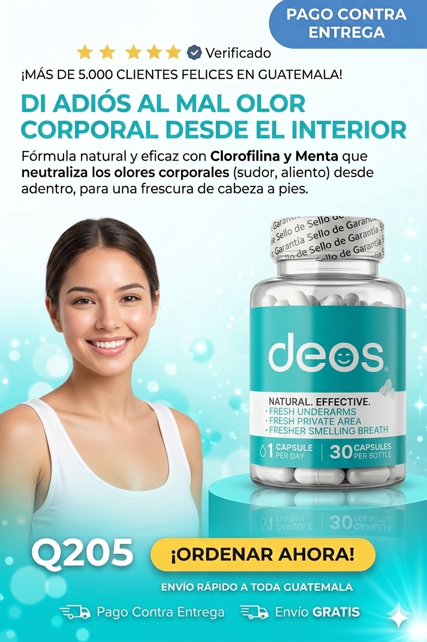 ¡DEOS - Recupera una Frescura Total desde los Primeros 7 Días! 30 CÁPSULAS.